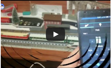 Testing trains on train station – controlled by smartphone with Android