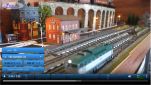 Automatická jízda vlaku podle senzoru řízené centrálou