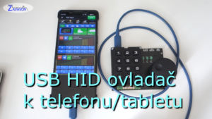 Externí USB/BLE HID ovládací modul k telefonu/tabletu